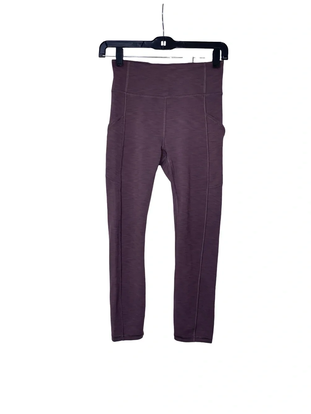lululemon athletica Heathered Purple High-Rise Cropped Leggings‎